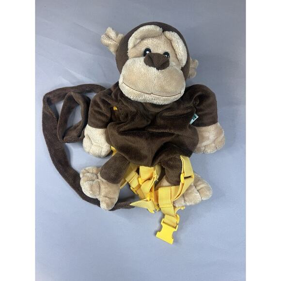 Animal Planet Other - Animal Planet Monkey Plush Backpack Toddler 14" Safety Harness Tail Leash Zipper